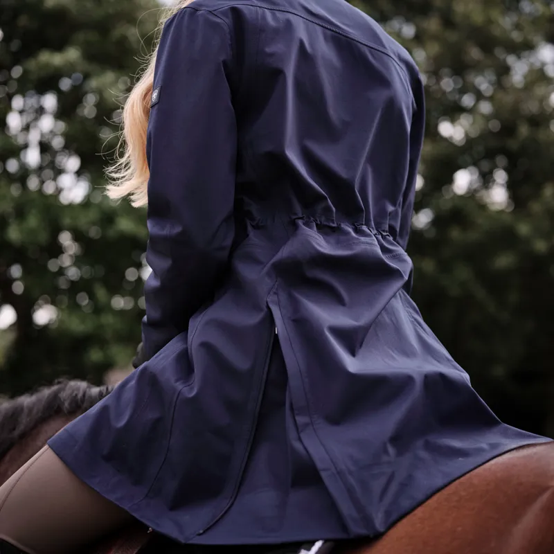Ariat Coastal Ladies Long Waterproof Jacket - Navy Eclipse-9