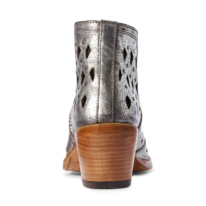 Ariat Dixon Studded Ladies Western Boots - Silver Metallic-1