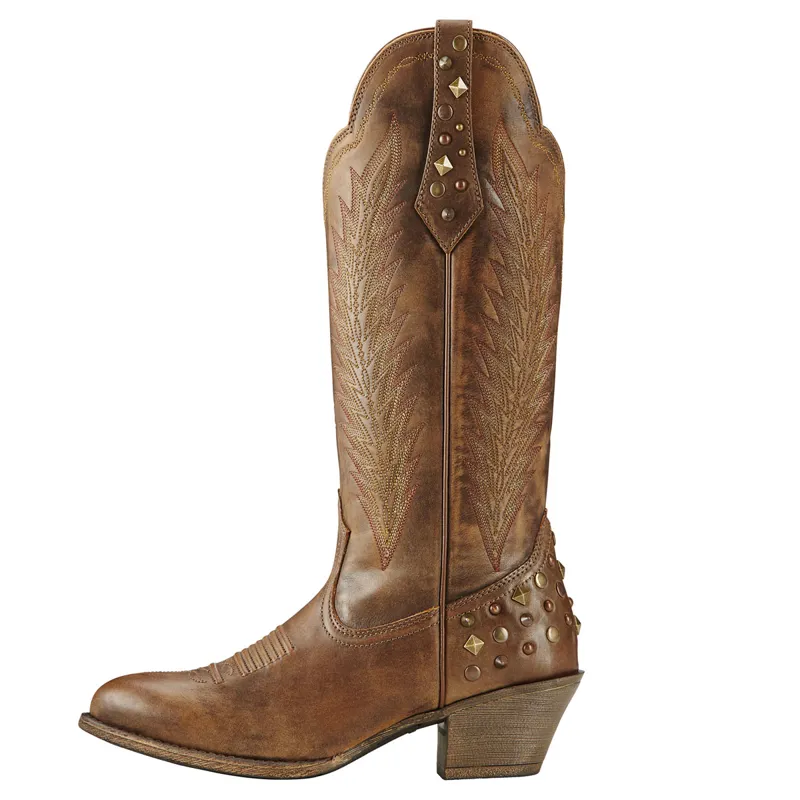 Ariat Dusty Diamond Womens Western Boot - Tawny-1