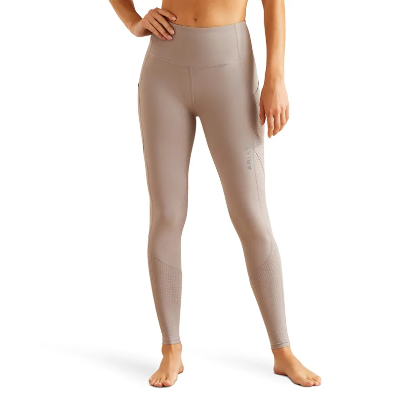 Ariat EOS Breathe Half Grip Ladies Riding Tights - Zinc Grey
