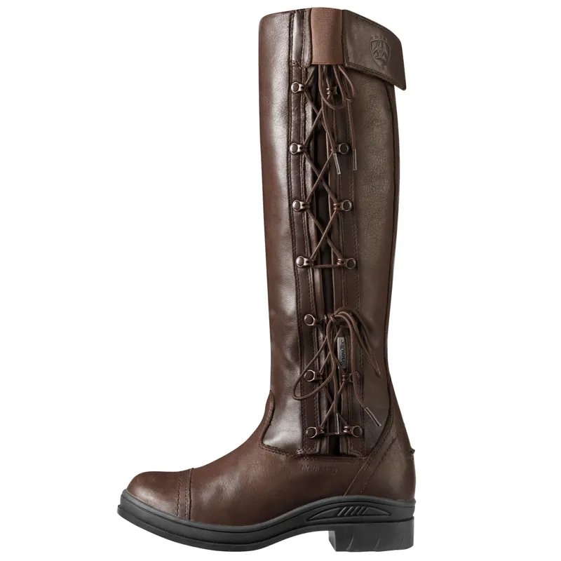 Ariat Glacier Tall Sympatex Laced Boot - Chocolate - Redpost Equestrian