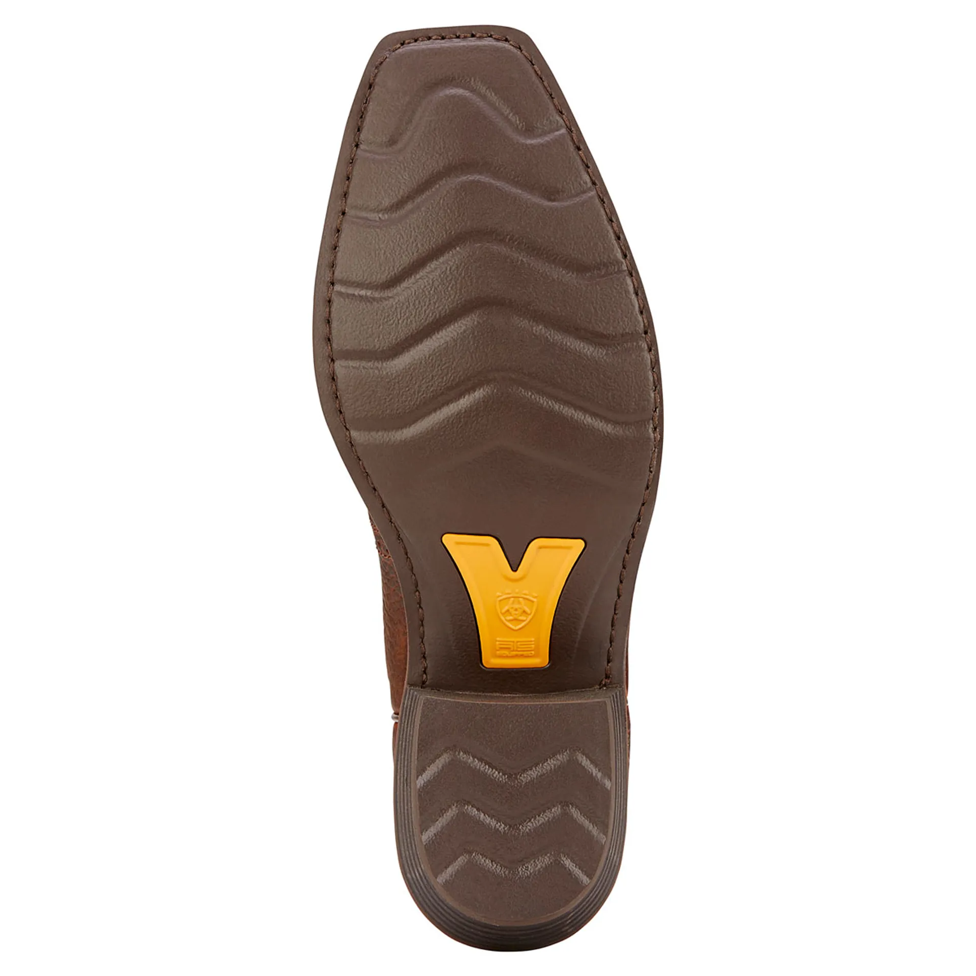 Bottes Western Homme Ariat Heritage Roughstock - Marron, Taille 13D, Cuir