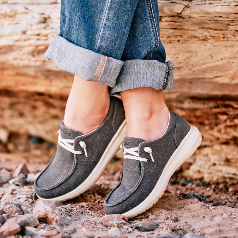 Ariat Hilo Ladies Shoes - Washed Black-6