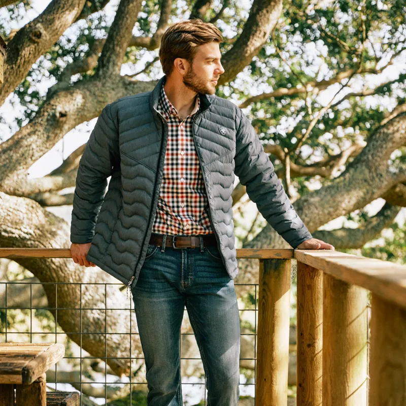 Ariat Ideal Down Mens Jacket - Charcoal Heather-5