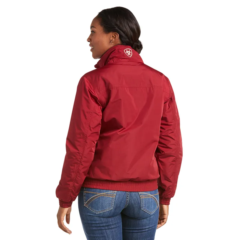 Ariat Ladies Stable Team Blouson Jacket - Rhubarb/Cream-1