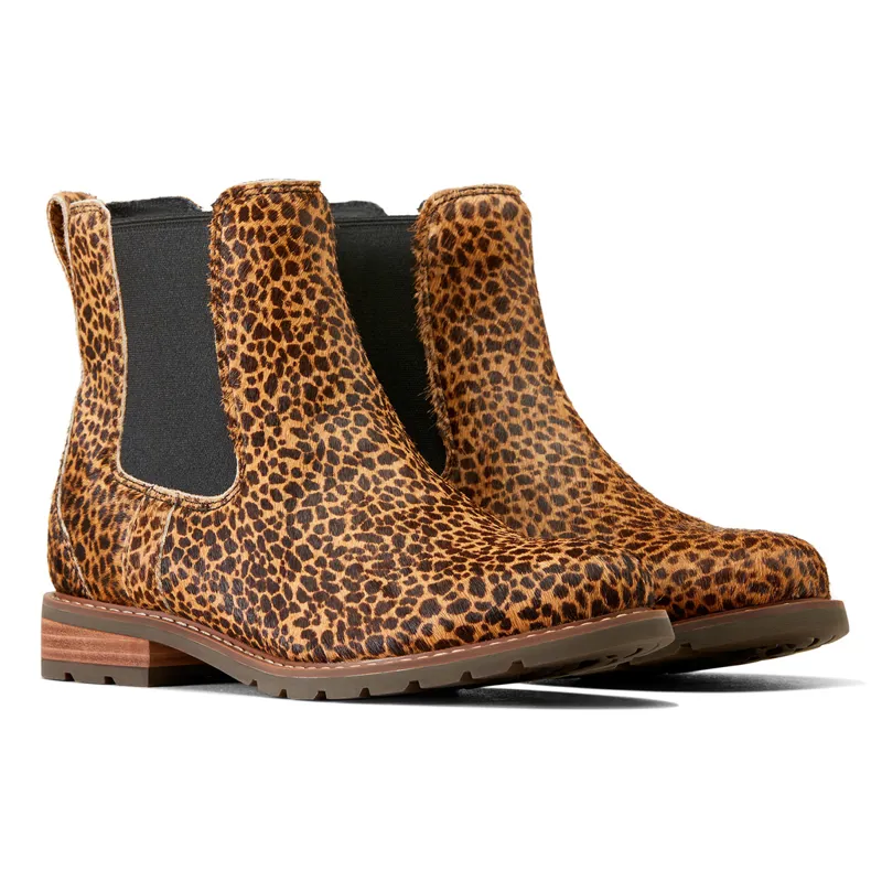 Ariat Wexford Ladies Short Boots - Cheetah Hair On-2