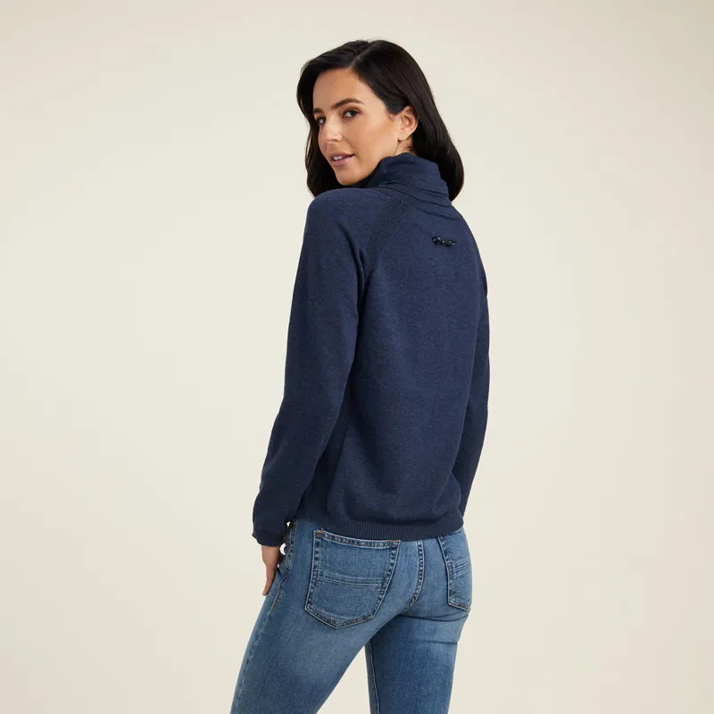Ariat Country Lexi Ladies Sweater - Heather Navy-1