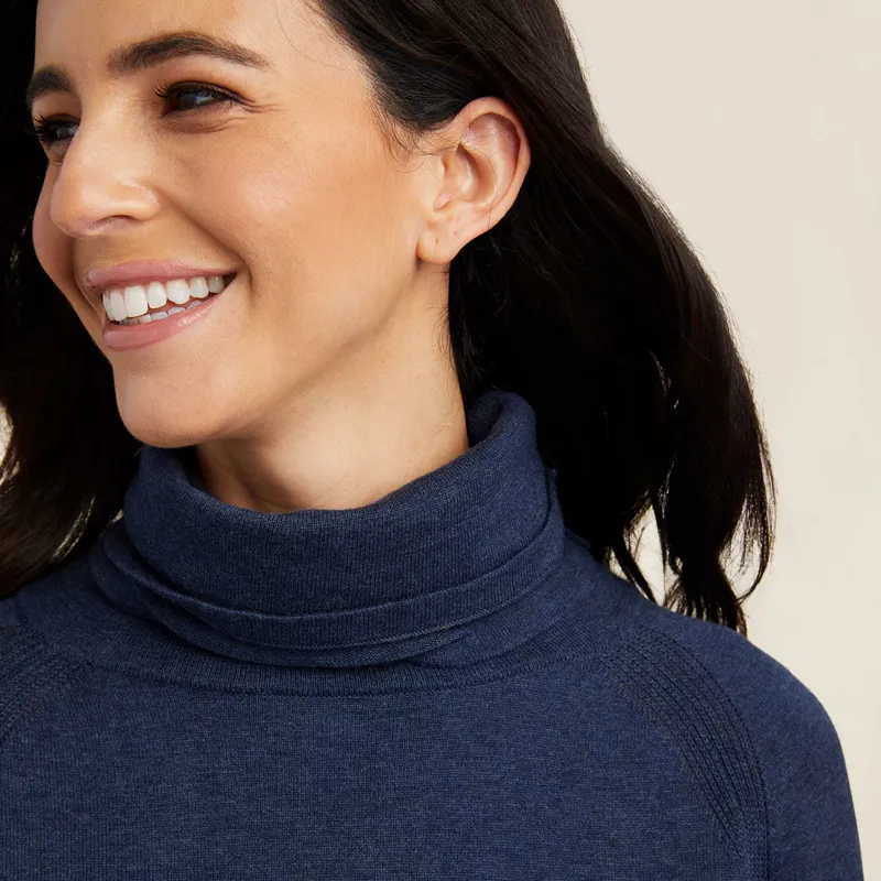 Ariat Country Lexi Ladies Sweater - Heather Navy-3