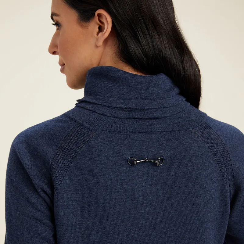 Ariat Country Lexi Ladies Sweater - Heather Navy-4