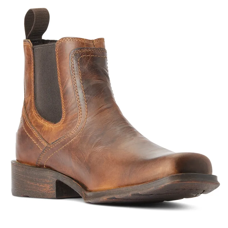 Ariat Mens Midtown Rambler Western Boots - Barn Brown-1