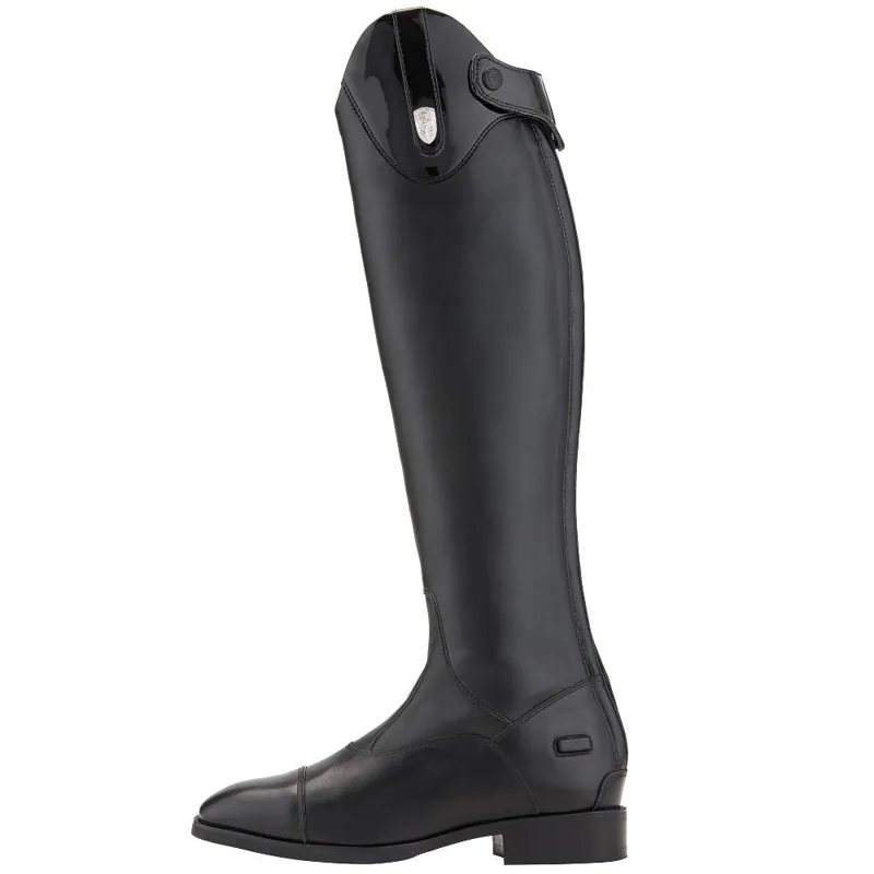 Ariat Monaco Ladies Tall Stretch Zip Boots - Black/Black Patent
