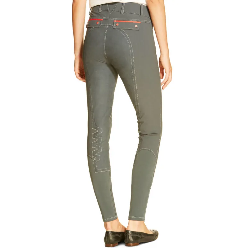 Ariat Olympia Acclaim Ladies Fullseat Breeches - Granite/Flame-1