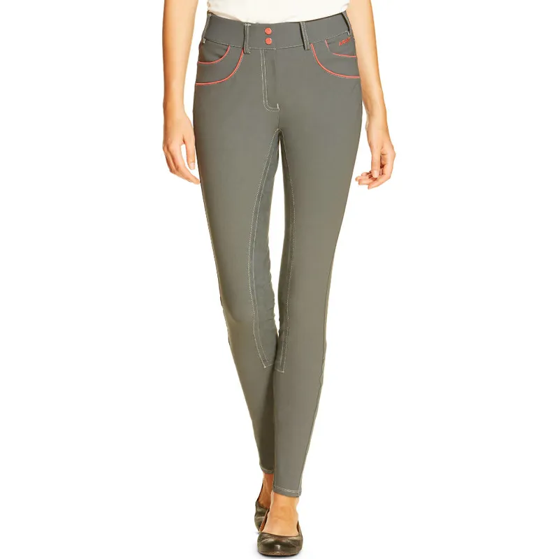 Ariat Olympia Acclaim Ladies Fullseat Breeches - Granite/Flame-2