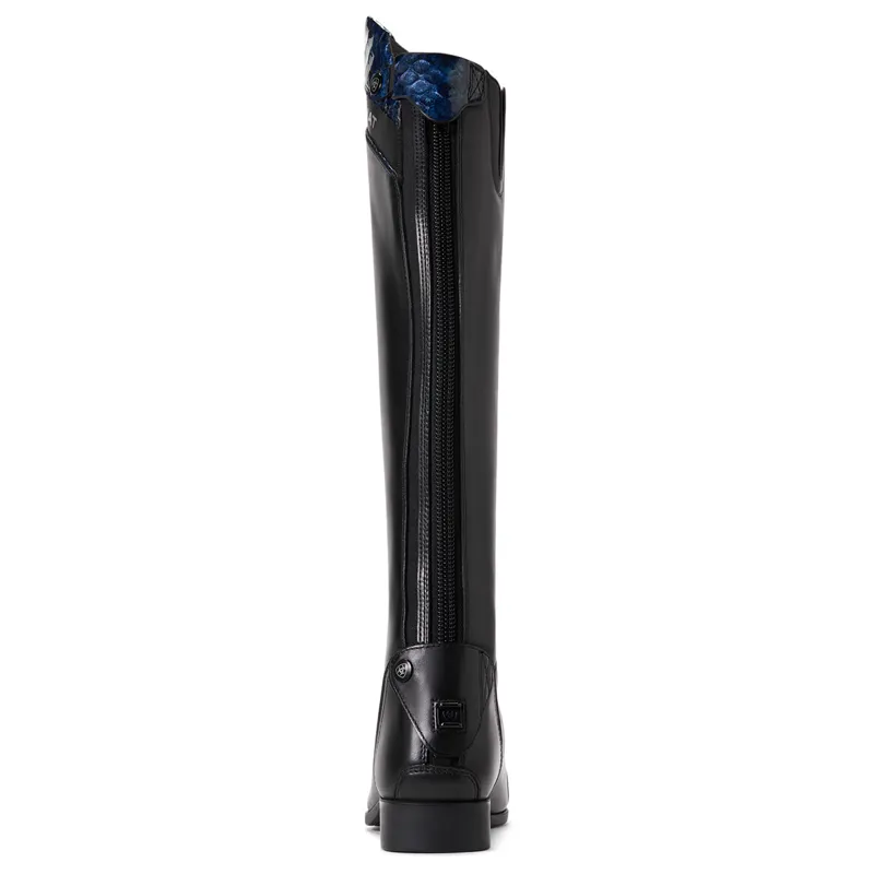 Ariat Palisade Ellipse Ladies Tall Riding Boots - Black/Blue Cobra-1