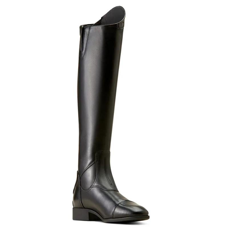 Ariat Palisade Show Tall Ladies Riding Boots - Black/Black Croc Print-2