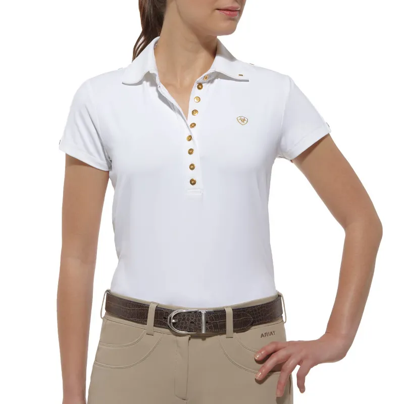 ladies white polo shirt uk