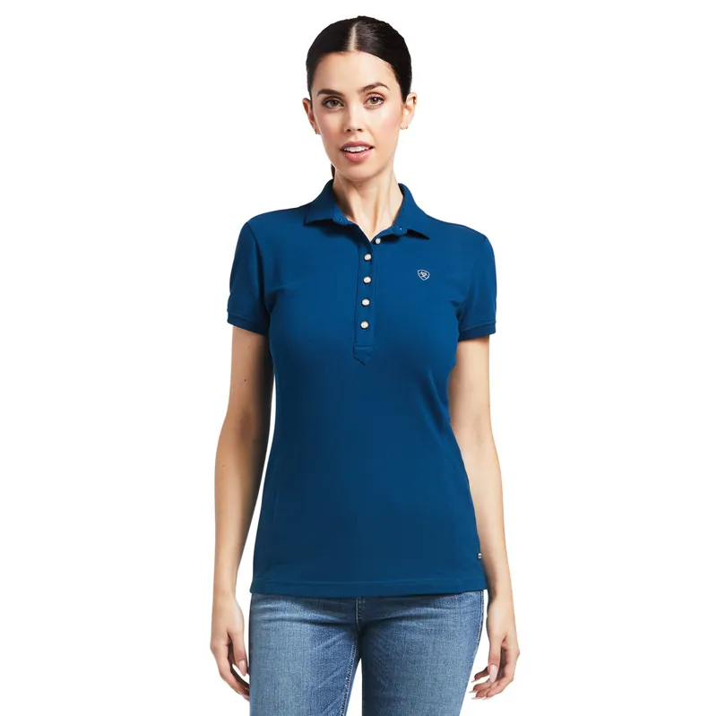 Ariat Prix 2.0 Ladies Polo Shirt - Blue Opal