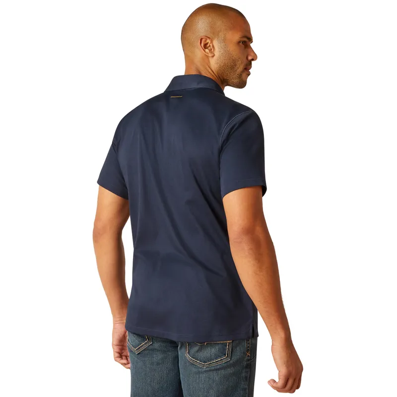 Ariat Rebar Foreman Mens Polo Shirt - Navy-1