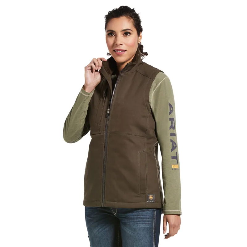 Ariat Rebar DuraCanvas Ladies Insulated Gilet - Wren