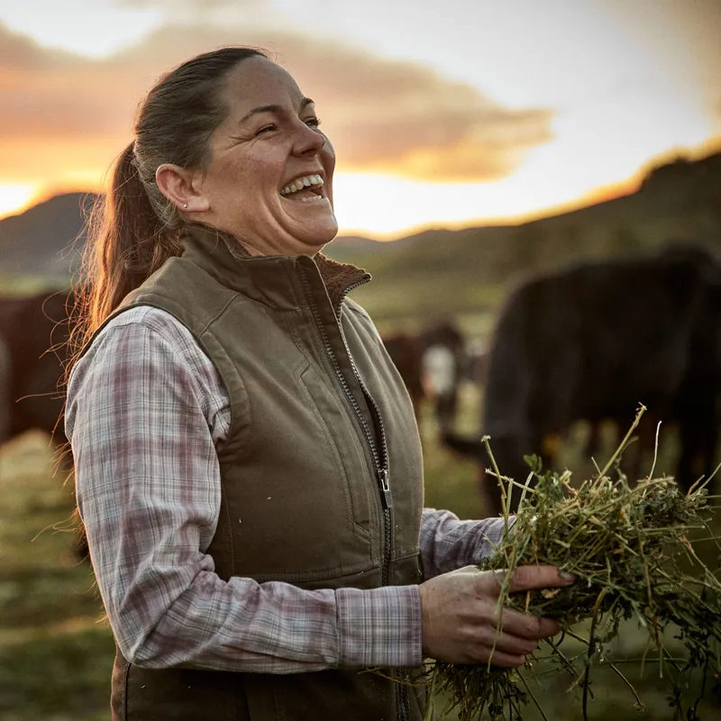 Ariat Rebar DuraCanvas Ladies Insulated Gilet - Wren-2