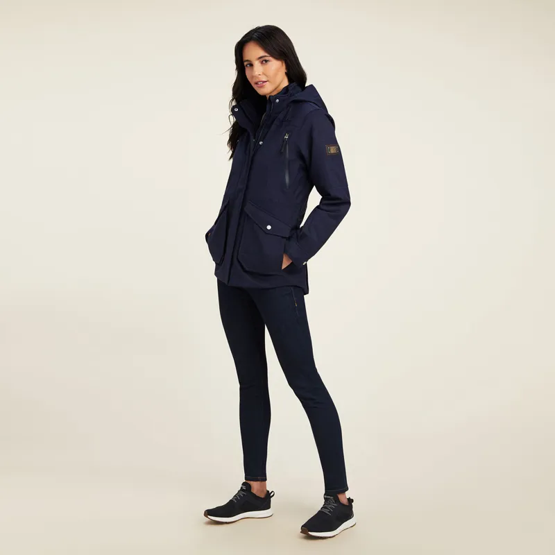 Ariat Sterling Waterproof Insulated Ladies Parka Jacket - Navy Heather-2