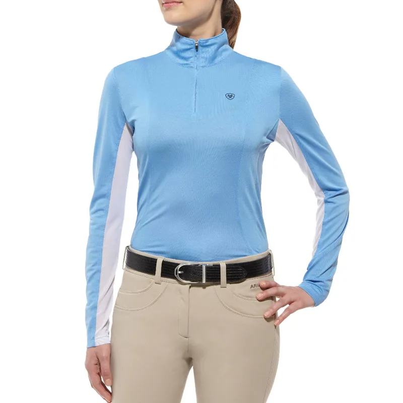 Ariat Sunstopper Womens Show Shirt - French Blue