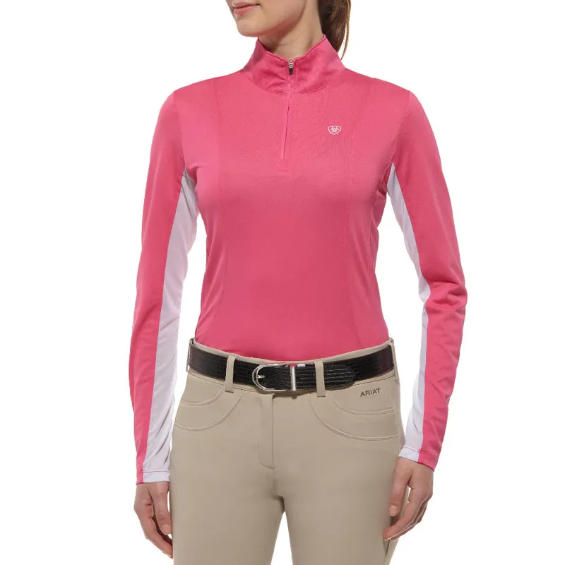 Ariat Sunstopper Womens Show Shirt Pink Paradise Redpost Equestrian