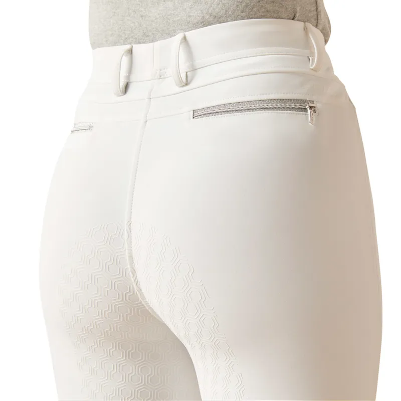 Ariat Tri Factor Full Grip Riding Tights - White-3