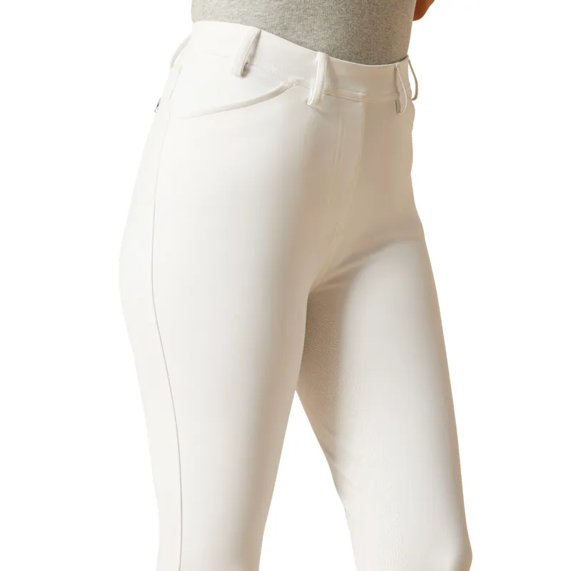 Ariat Tri Factor Full Grip Riding Tights - White-2