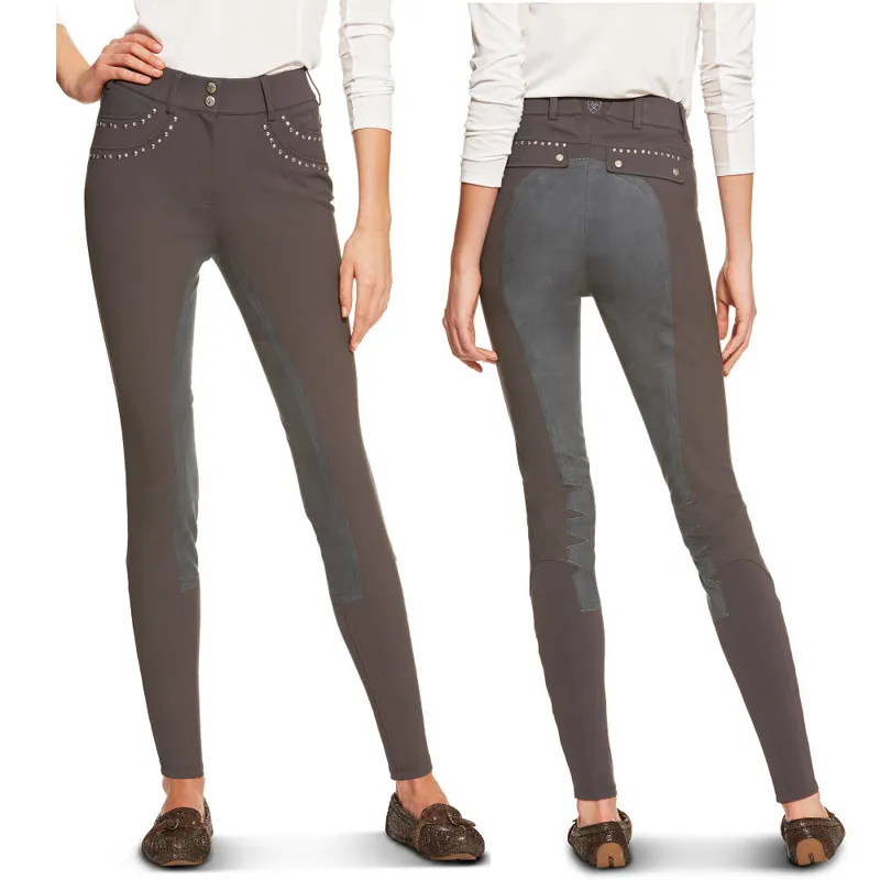 Ariat Olympia Tribute Ladies Full Seat Breeches - Charcoal