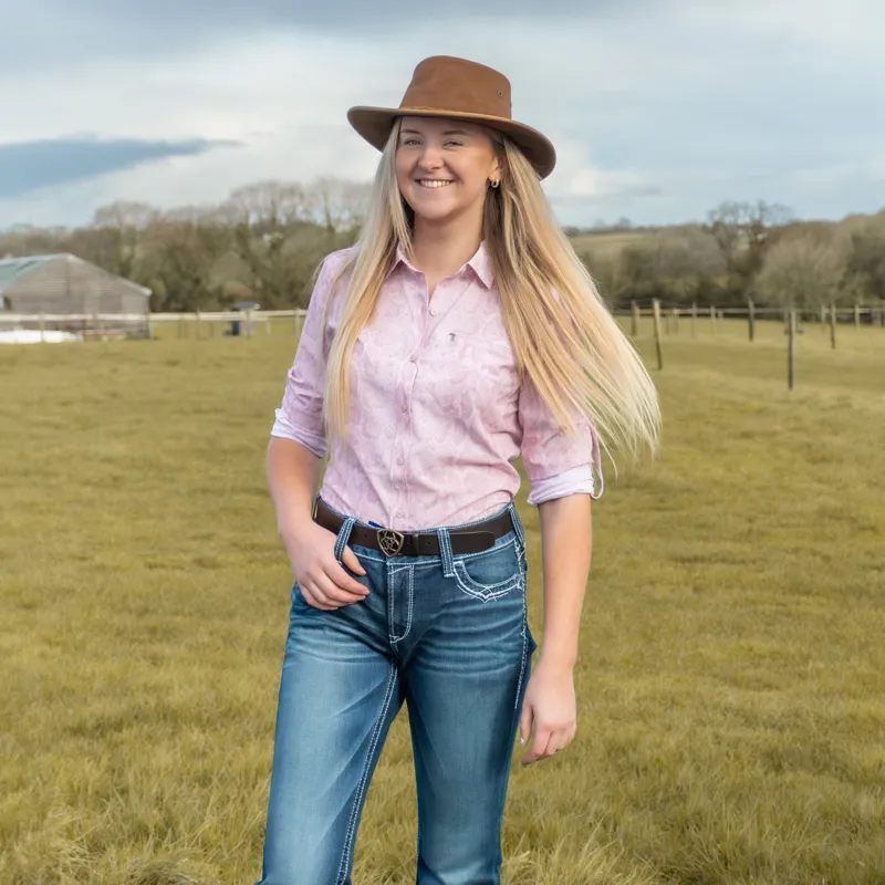 Ariat The Shield Unisex Belt - Cocoa-1