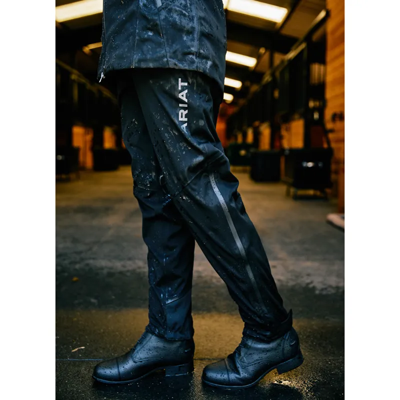 Ariat Venture H2O Full Grip Ladies Waterproof Trousers - Black-3