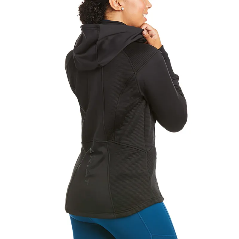 Ariat Wilde Ladies Full Zip Sweatshirt - Black-1