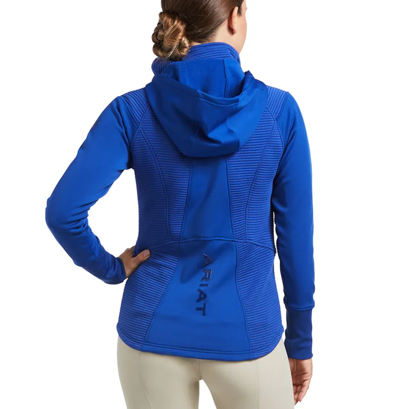 Ariat Wilde Ladies Full Zip Sweatshirt - Mazarine Blue