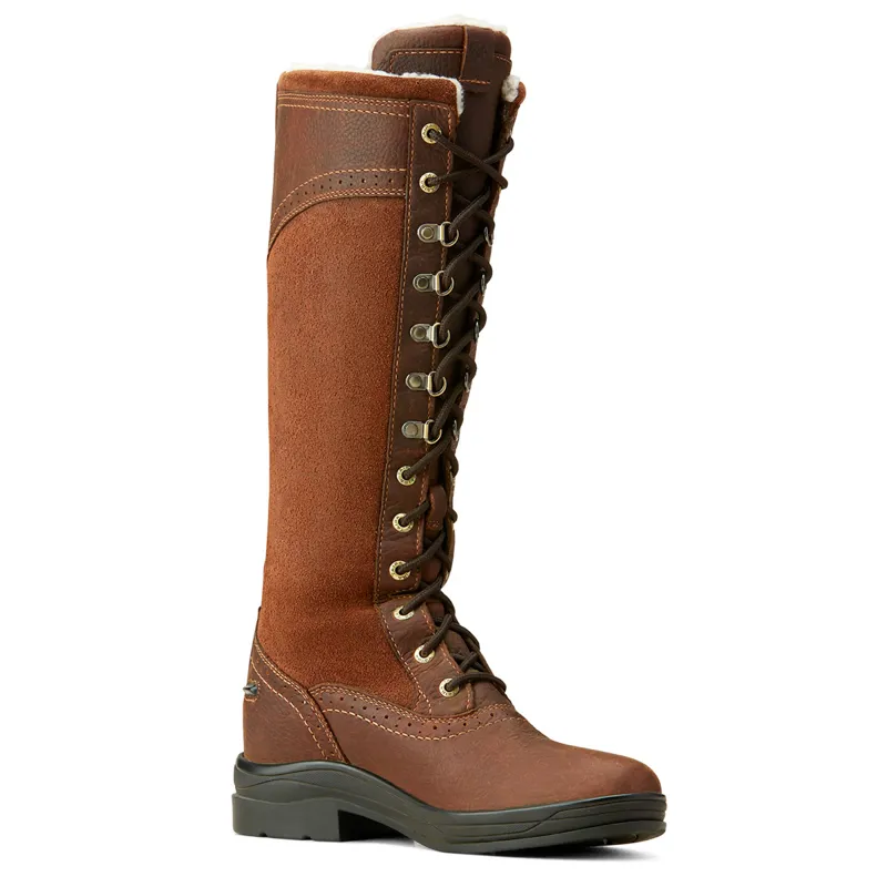 Ariat Wythburn Tall Waterproof Womens Country Boots - Dark Brown-1