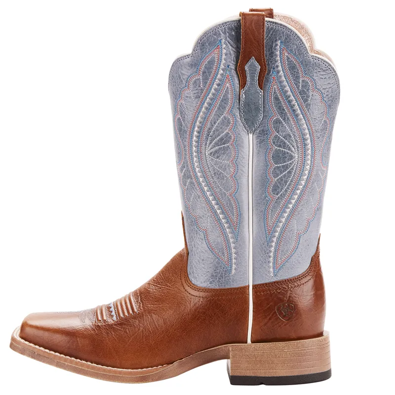 Ariat Primetime Ladies Western Boots - Gingersnap/Blue-4