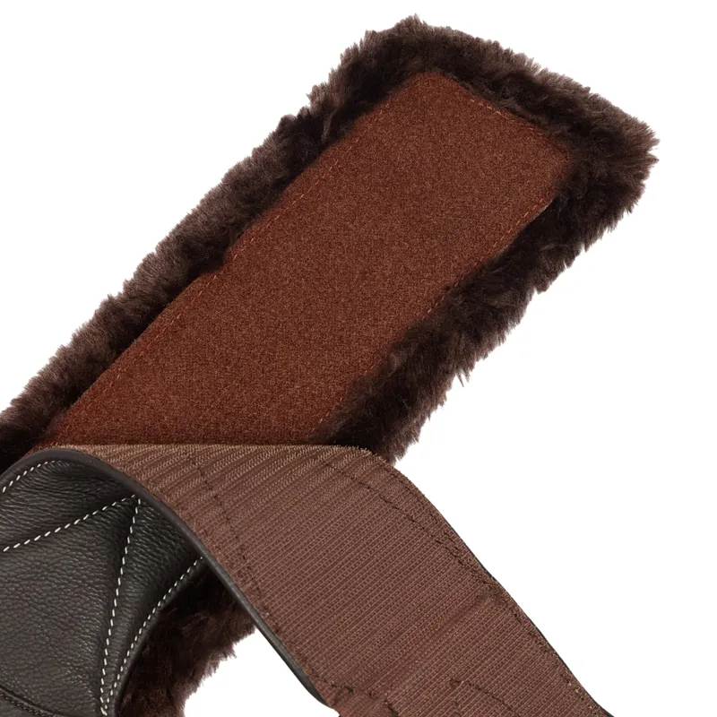 LeMieux Arika Simuwool Contoured Long Stud Girth - Brown-5