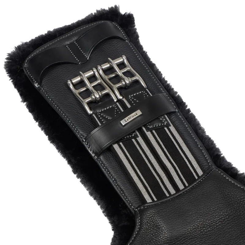 LeMieux Arika Simuwool Contoured Short Stud Girth - Black-6