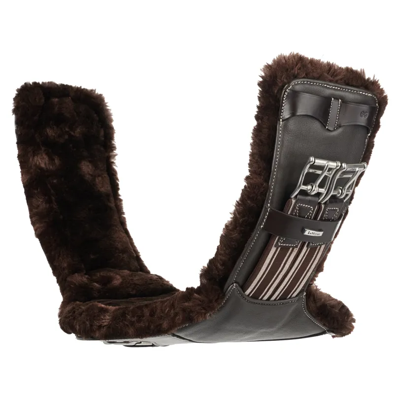 LeMieux Arika Simuwool Contoured Short Stud Girth - Brown