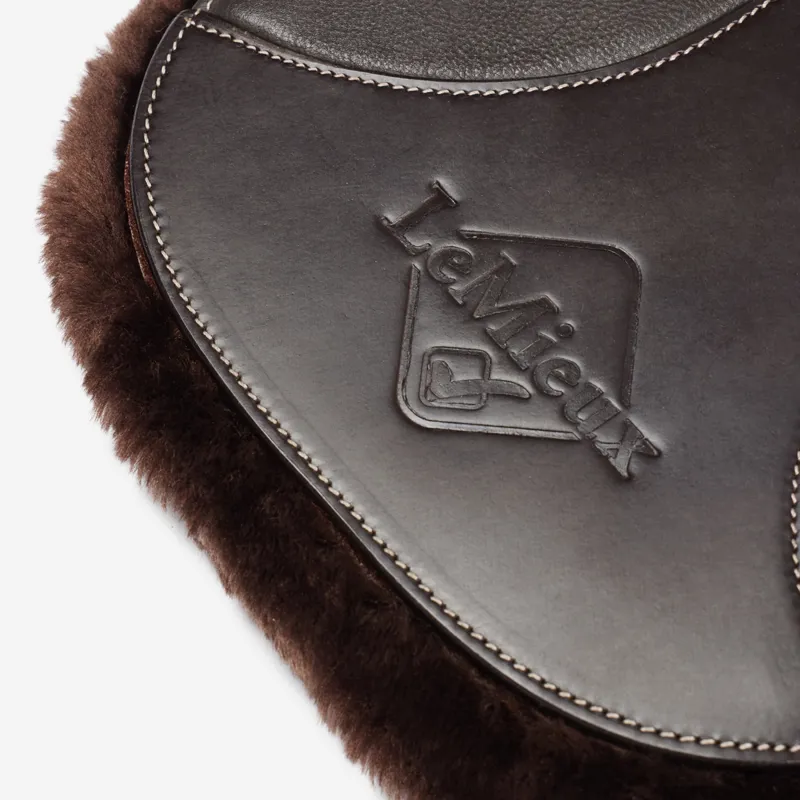 LeMieux Arika Simuwool Contoured Short Stud Girth - Brown-6