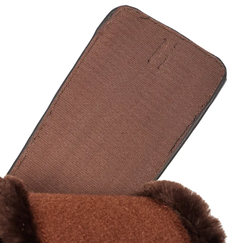 LeMieux Arika Simuwool Contoured Short Stud Girth - Brown-3