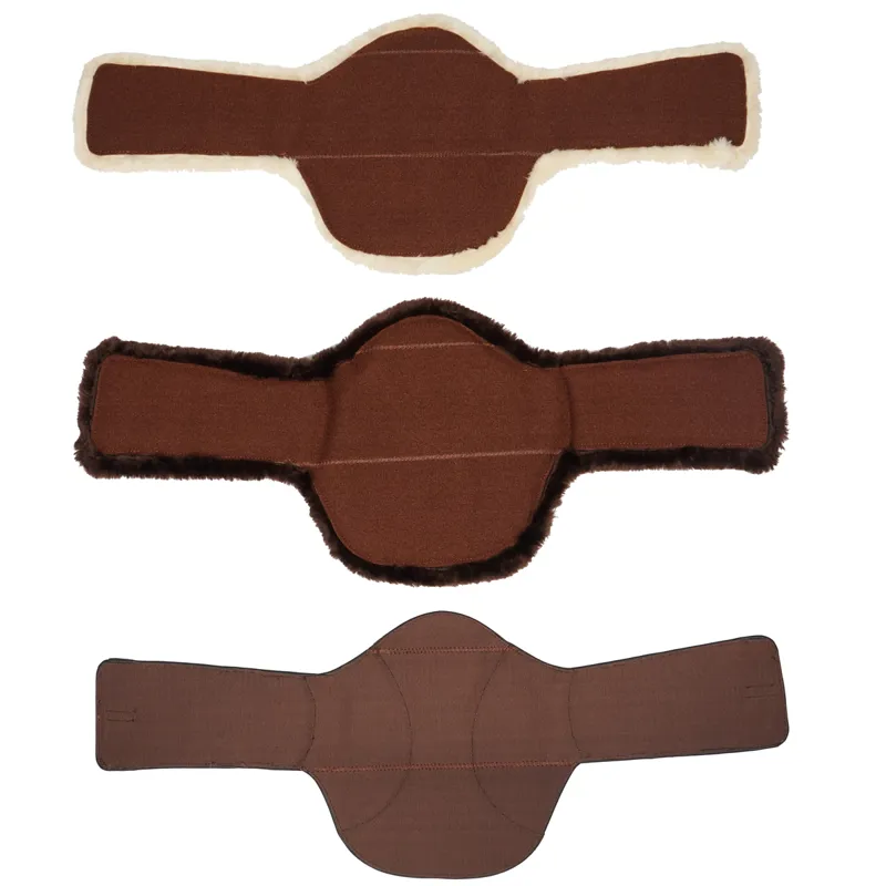 LeMieux Arika Simuwool Contoured Short Stud Girth - Brown-2