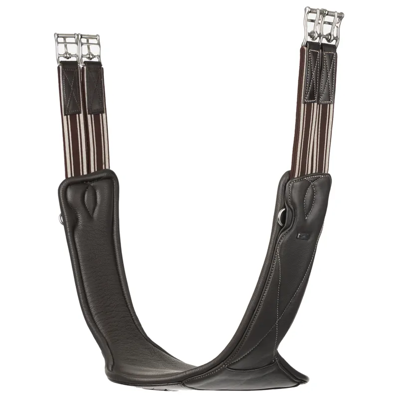 LeMieux Arika Contoured Long Stud Girth - Brown-1