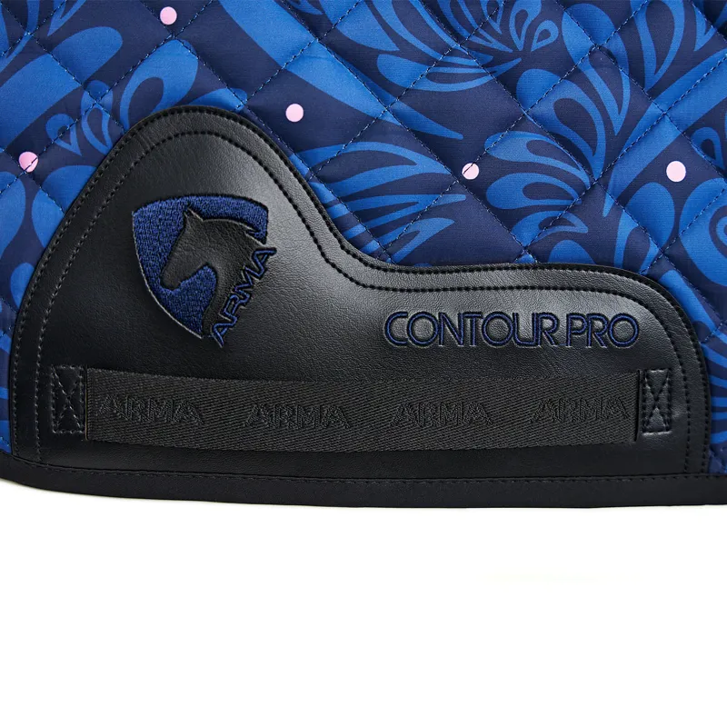 ARMA Hyde Park Contour Pro Saddlecloth - Navy Paisley-2