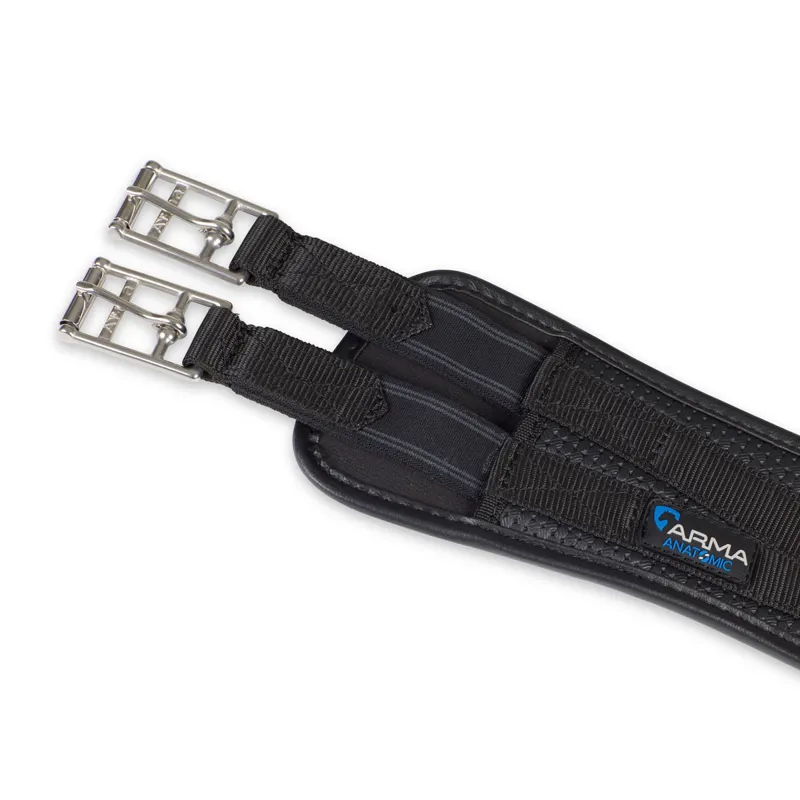 ARMA Anatomical Anti-Chafe Elasticated Girth - Black-1