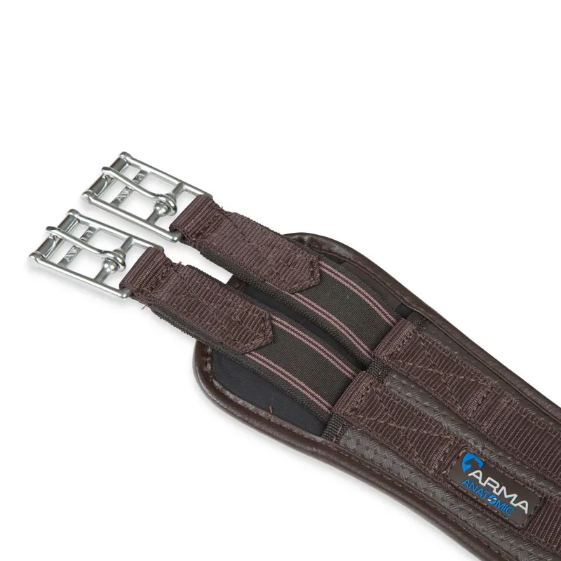 ARMA Anatomical Anti-Chafe Elasticated Girth - Brown-1