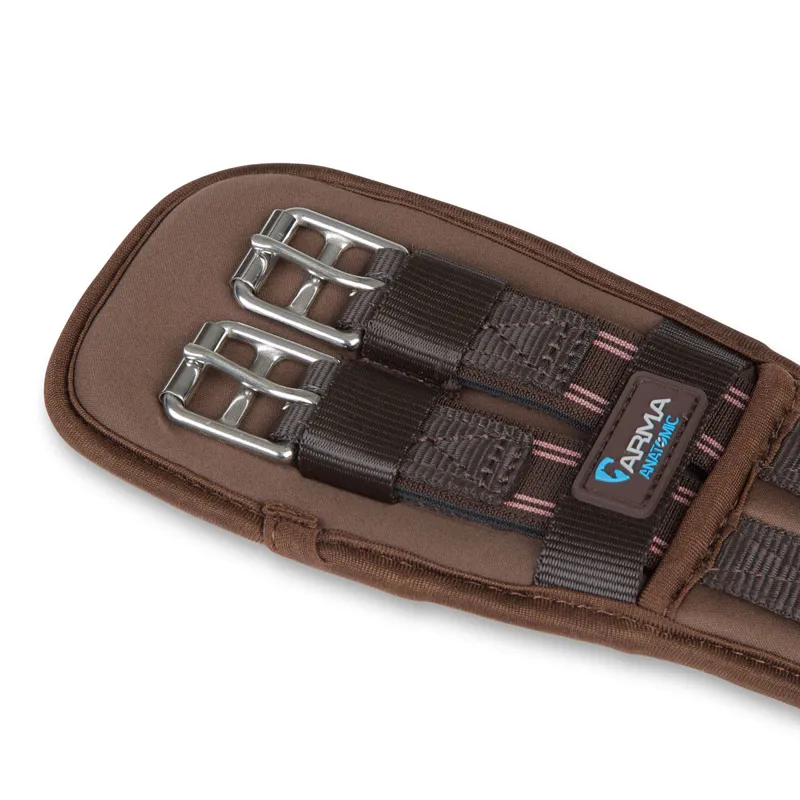ARMA Memory Foam Dressage Girth - Brown-1
