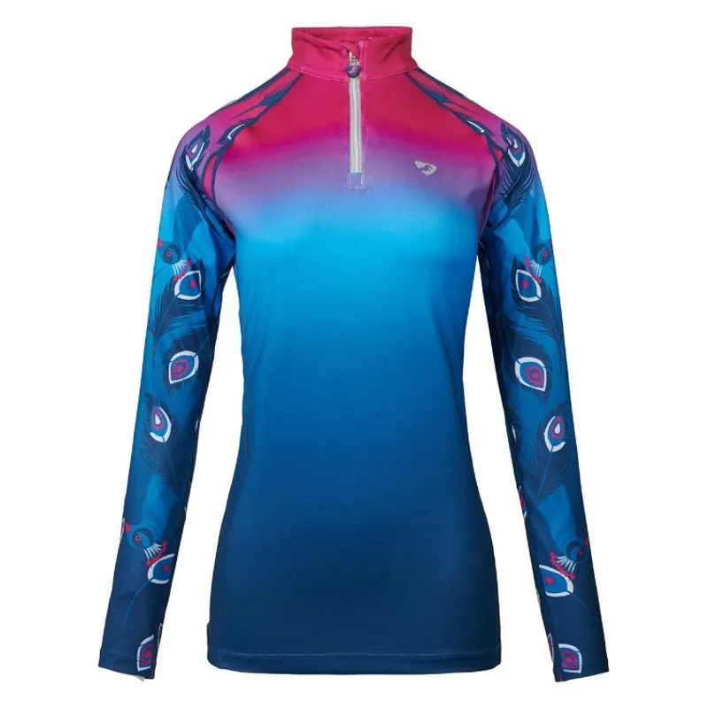 Strato Base Shires Aubrion Hyde Park Donna - Rosa Tie Dye Protezione UV Asciugatura Rapida