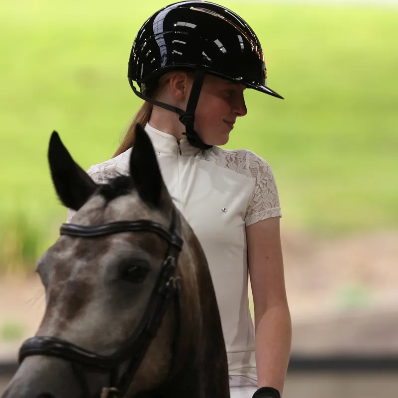 Aubrion Ambel Junior Girls Show Shirt - White-1