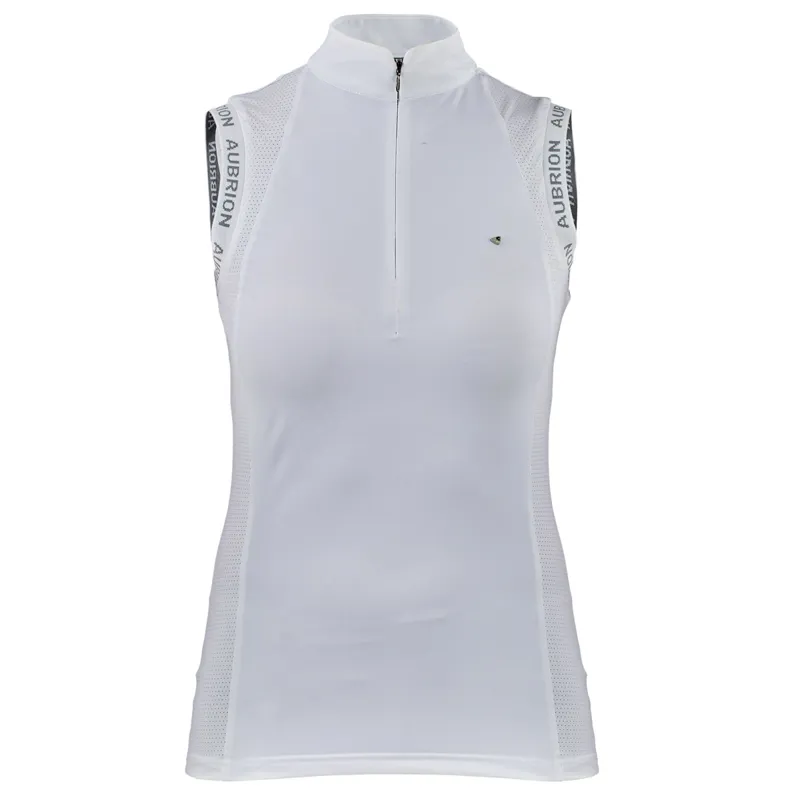 Aubrion Newbel Sleeveless Ladies Show Shirt - White-1